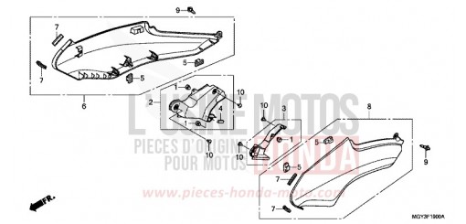 SIDE COVER VFR800XD de 2013